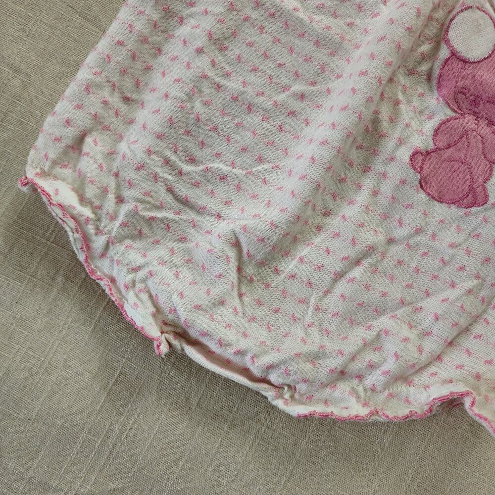 Vintage Healthtex Pink Bear Onesie 9 months - Picture 3 of 8